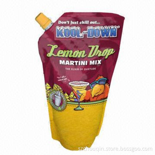 Spout Pouch for coconut juice, long shelf time, light-proof, stand up and high-puncture resistance